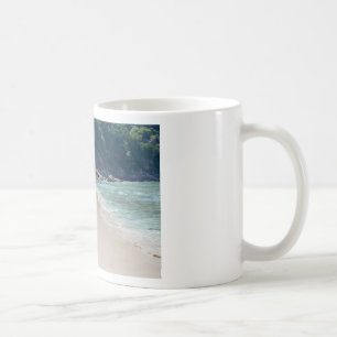 Taza De Café Playa de arena blanca de Similán y mar azul turque