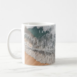 Taza De Café Playa de arena tropical mar aventura personalizada