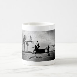 TAZA DE CAFÉ PLAYA DE BASKETBALL VENICE
