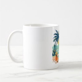 Taza De Café Playa de descanso para verano