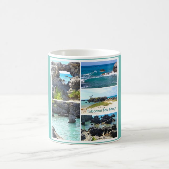Taza De Café Playa de la Bahía del Tabaco, Bermudas (Centro)