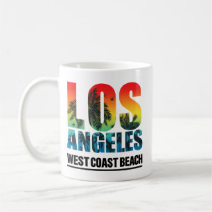 Taza De Café Playa de la Costa Oeste de Los Ángeles