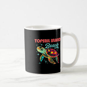 Taza De Café Playa De La Isla De Topsail Nc Artista Turba De Ma