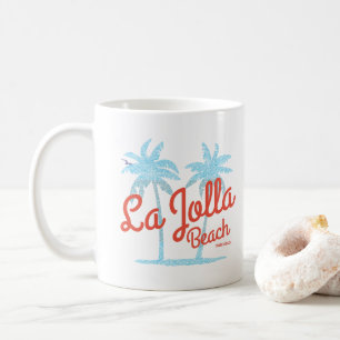 Taza De Café Playa de La Jolla San Diego California Palmas de é