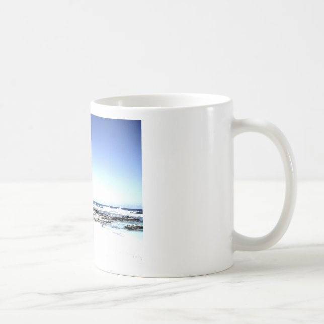 Taza De Café Playa de palmeras y paraísos exóticos (Derecha)