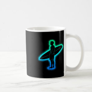 Taza De Café Playa de surf tabla de surf surfistas hombres niño