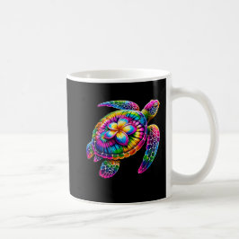 Taza De Café Playa de vacaciones de Hawái para la tortuga marin