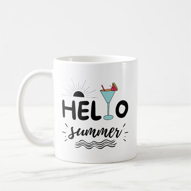 Taza De Café Playa de verano de Cuentón (Izquierda)