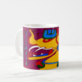 TAZA DE CAFÉ PLAYA DEL CARMEN MAYA DEL GLYPH COLOP U UICHKIN-