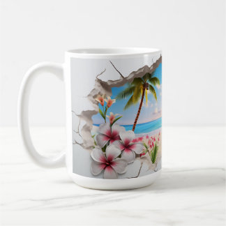 Taza De Café Playa del Paraíso Tropical - Mug 3D