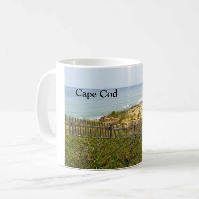 Taza De Café playa en Cape Cod Massachusetts (Anverso izquierdo)