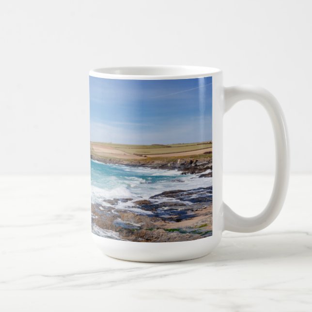 Taza De Café Playa |England de la bahía de Boobys (Derecha)
