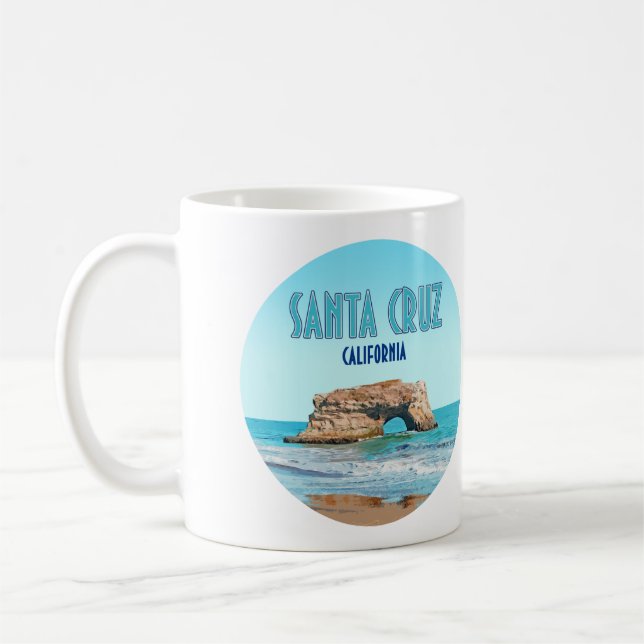 Taza De Café Playa Estatal de Puentes Naturales de Santa Cruz d (Izquierda)