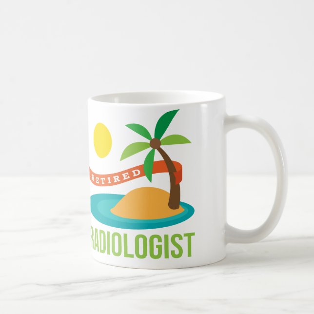 Taza De Café Playa jubilada del radiólogo (Derecha)