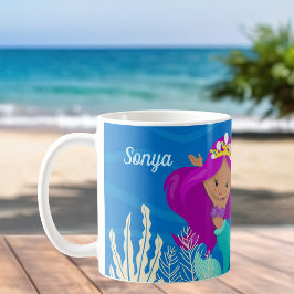 Taza De Café Playa para niños de Personalizable de Chica de Sir