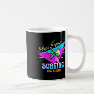 Taza De Café Playa Popoyo Rivas Nicaragua Mapa Artesanía Craft