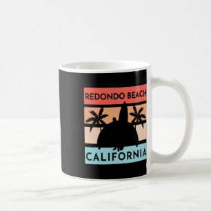 Taza De Café Playa Redondo California Surf Verano Vacaciones Vi