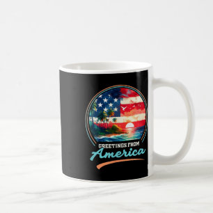 Taza De Café Playa Retro Vintage Del Golfo De Eeuu