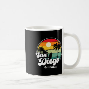 Taza De Café Playa San Diego California Surfing Surfista Recuer