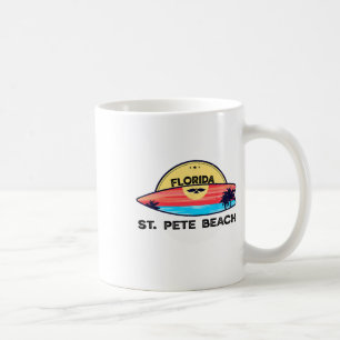 Taza De Café Playa St Pete Florida Tabla de surf Playa Surfing