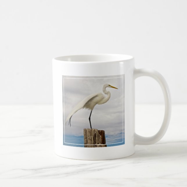 Taza De Café Playa talentosa del Egret el | fuerte Myers, la (Derecha)