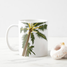 Taza De Café Playa tropical de palmeras