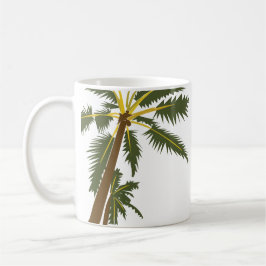 Taza De Café Playa tropical de palmeras