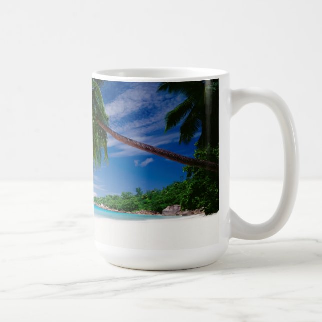 Taza De Café Playa tropical el | Seychelles (Derecha)
