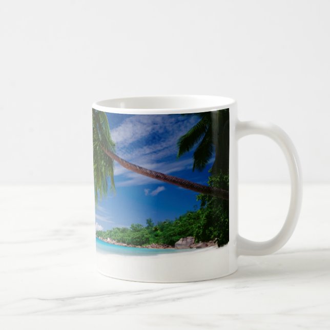 Taza De Café Playa tropical el | Seychelles (Derecha)