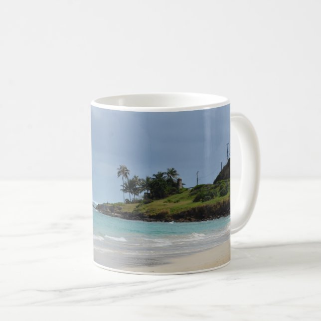 Taza De Café Playa tropical ventosa (Anverso derecho)