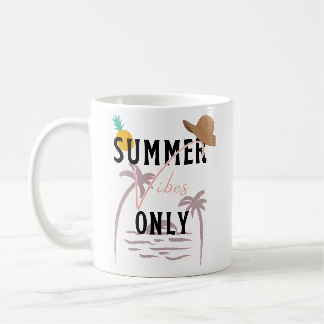 Taza De Café Playa únicamente de Vibes de Verano (Izquierda)