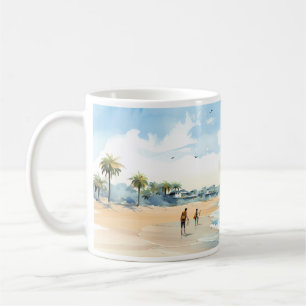 Taza De Café Playa y mar
