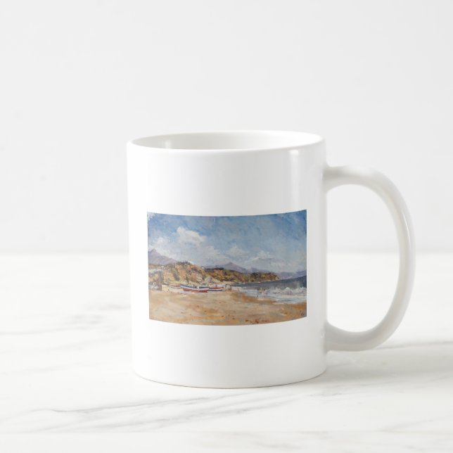 Taza De Café Playa y montañas Nerja 2001 (Derecha)