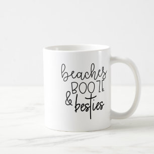 Taza De Café Playas Booze Y Bestis Gracioso Verano Bff Regalo É