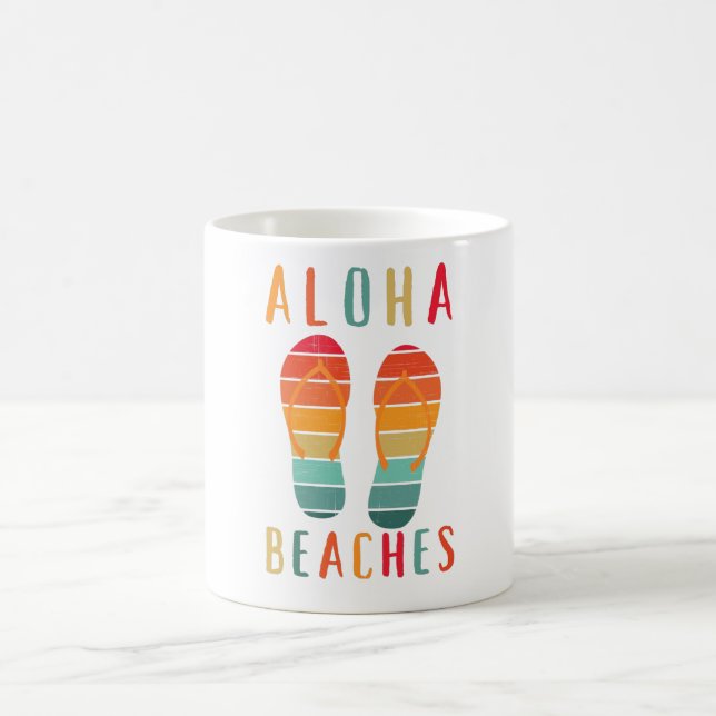 Taza De Café Playas de Hawaii Sandles Aloha (Centro)