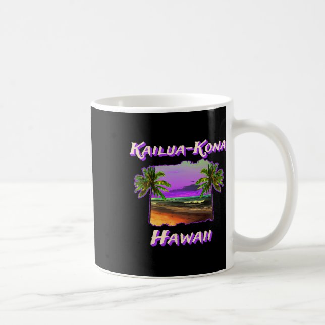 Taza De Café Playas De Kailua-kona Hawaii 1 (Derecha)