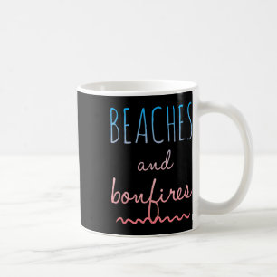 Taza De Café Playas de verano Las hogueras de fuego aman decir