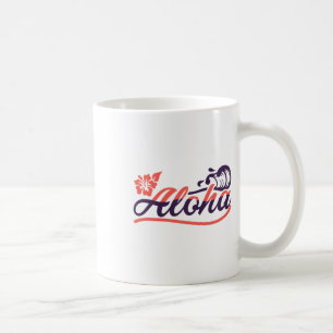 Taza De Café Playas soleadas de piña hawaiana Aloha Hawaii
