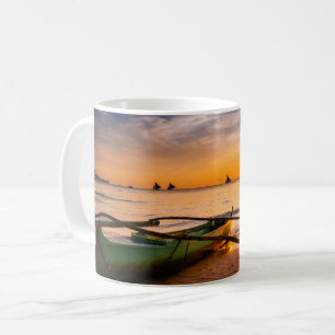 Taza De Café Playas tropicales   Playa Blanca de Boracay