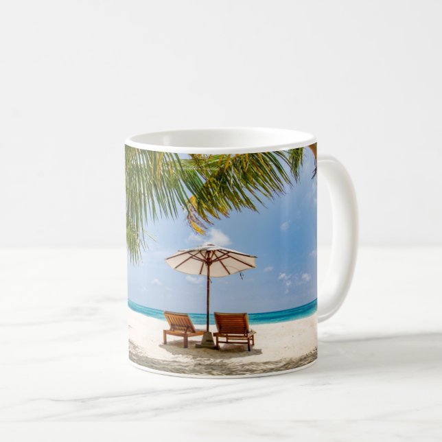 Taza De Café Playas tropicales | Playa República Dominicana (Anverso derecho)