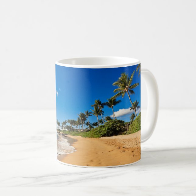 Taza De Café Playas tropicales | Wailea, Maui, Hawaii (Anverso derecho)