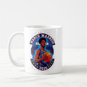 Taza De Café Playera de Mujer Locura de marzo Baloncesto