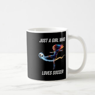 Taza De Café Playera Solo Una Niña Que Ama El Fútbol Para Niño 