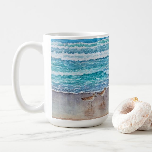 Taza De Café Playeros de la Bahía de Monterey (Con donut)