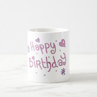 Taza De Café Playful Happy Birthday Text