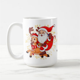 Taza De Café **"Playful Santa Claus Design – Fun and Festive Ch