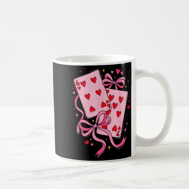 Taza De Café Playing Cards Valentine 6 7 Six Seven Meme Preppy  (Derecha)