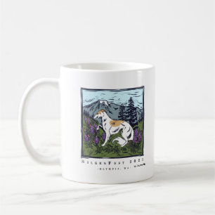 Taza De Café Plaza del logotipo Silkenfest de Silken Windhounds