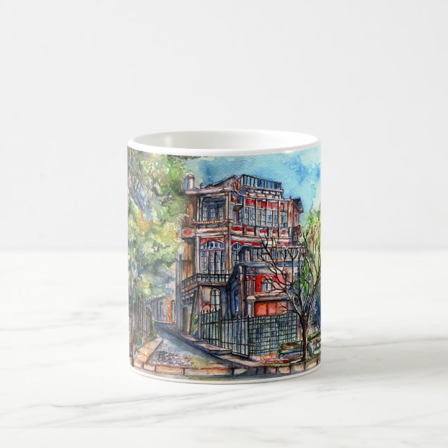 Taza De Café Plaza Joaquín Edwards Bello (acuarela) (Centro)