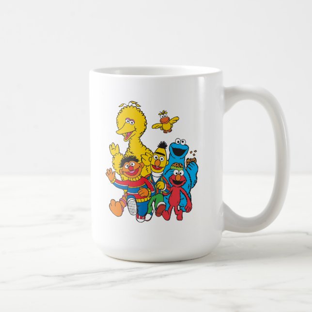 Taza De Café Plaza Sésamo 123 (Derecha)